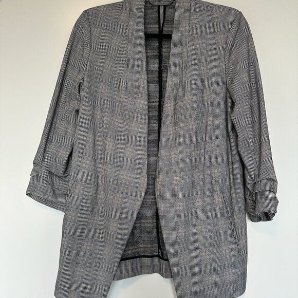 Babaton Power Blazer - gray plaid - Picture 3 of 7